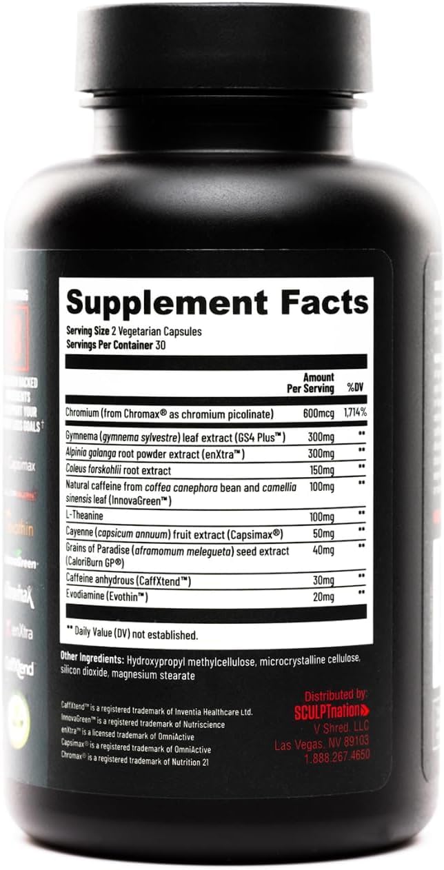 Thermogenic Metabolism Support Supplement for Energy & Weight Management | Premium Herbal Formula Veggie Capsules (60 Count)