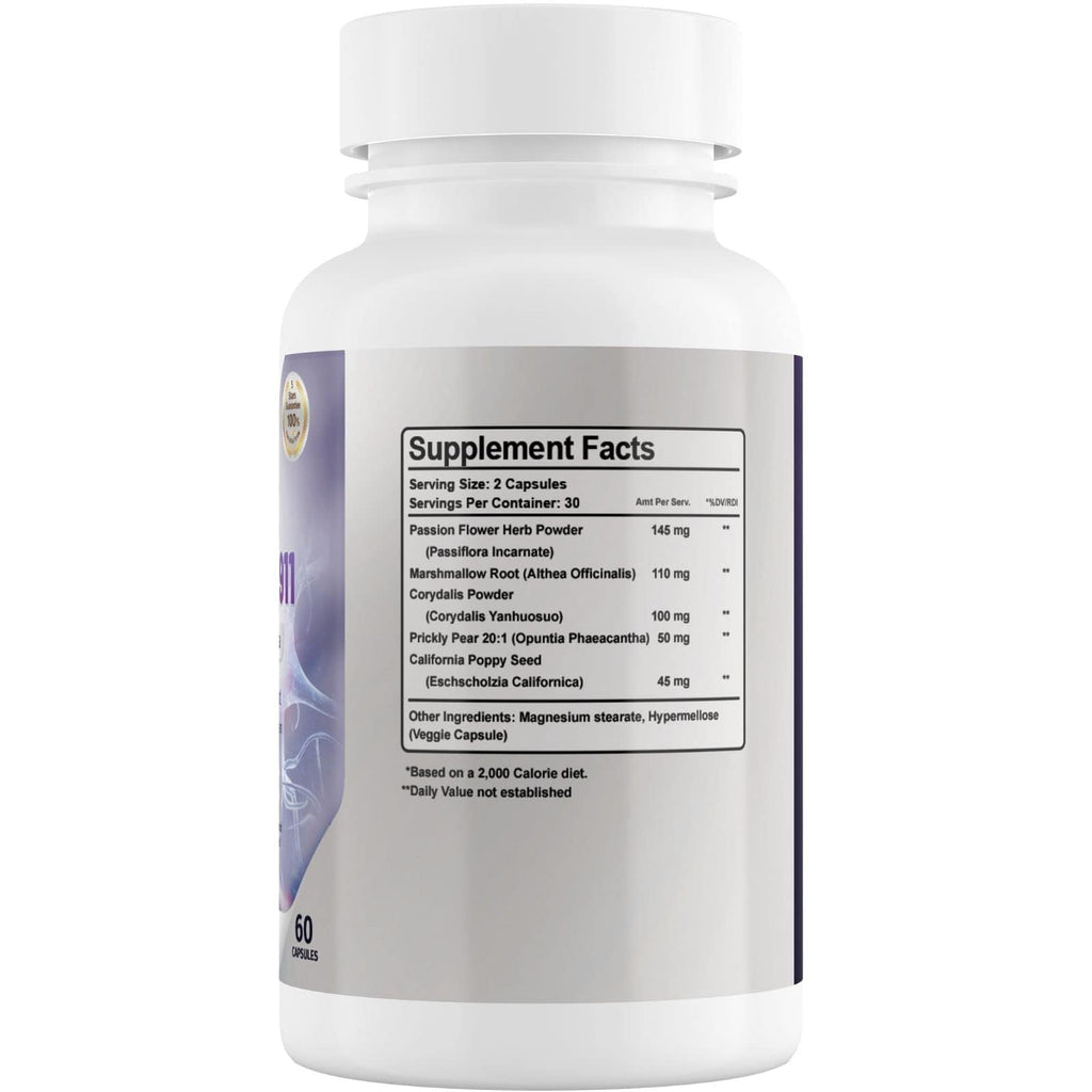 Nerve Control 911 – Natural Plant-Based Nerve Health Supplement (60 Capsules)