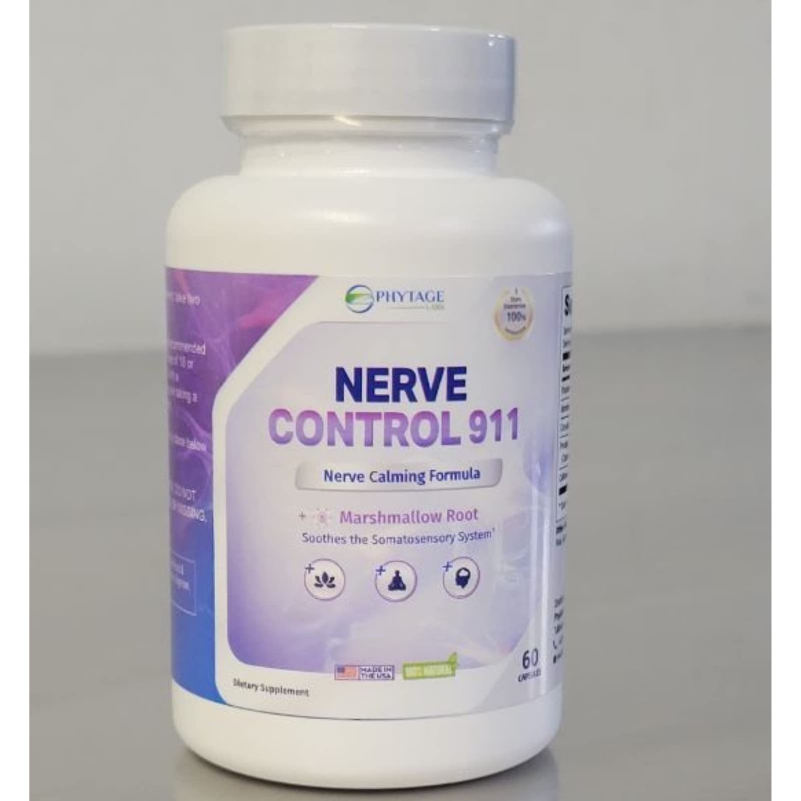 Nerve Control 911 – Natural Plant-Based Nerve Health Supplement (60 Capsules)