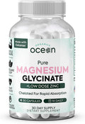 Organics Ocean Pure Magnesium Glycinate with Zinc – Advanced Support for Muscles, Sleep & Overall Wellness