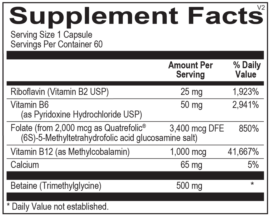 Methylation Support Supplement for Cellular Health, Energy Production & Nutritional Balance | Advanced Wellness Formula Capsules (60 Count)
