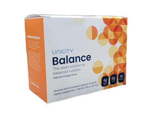 UNICITY Balance Cholesterol Support Drink Mix 30 Stick Pack